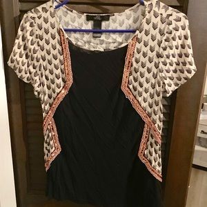 BKE Boutique Chevron Top
